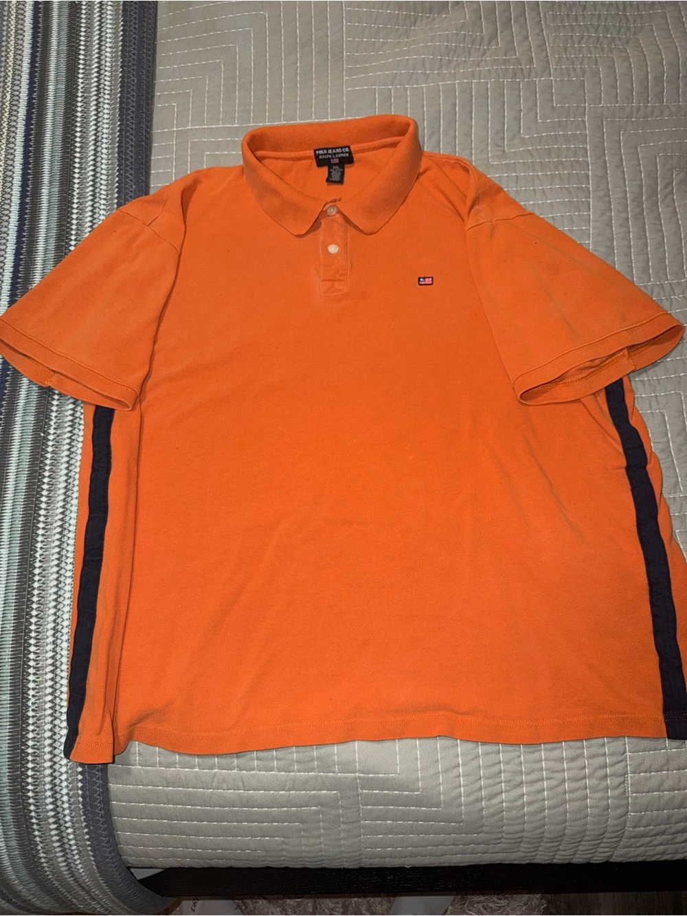 Vintage Y2K Polo Jeans Co. Ralph Lauren Orange Polo Shirt - Men’s XXL